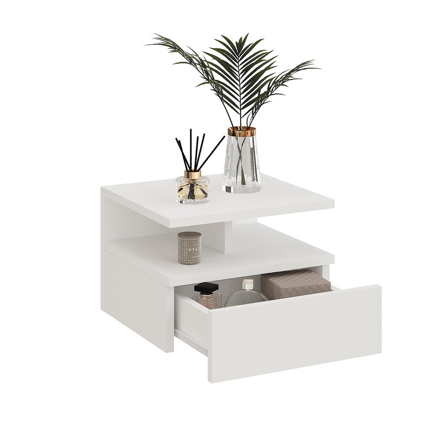 Mesita de noche MONACO T — Blanco