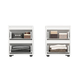 Kommode mit 2 Schubladen, 2er Set | Linoa 2NS