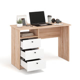 Schreibtisch mit 3 Schubladen | Oslo 110H