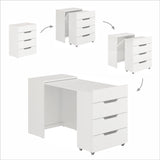 KOMTO Schreibtisch mit 3 Schubladen | FOLDY 2