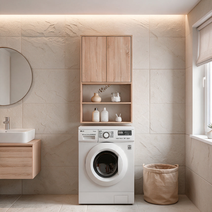 Mobile per lavatrice GIZMO W — Rovere Sonoma