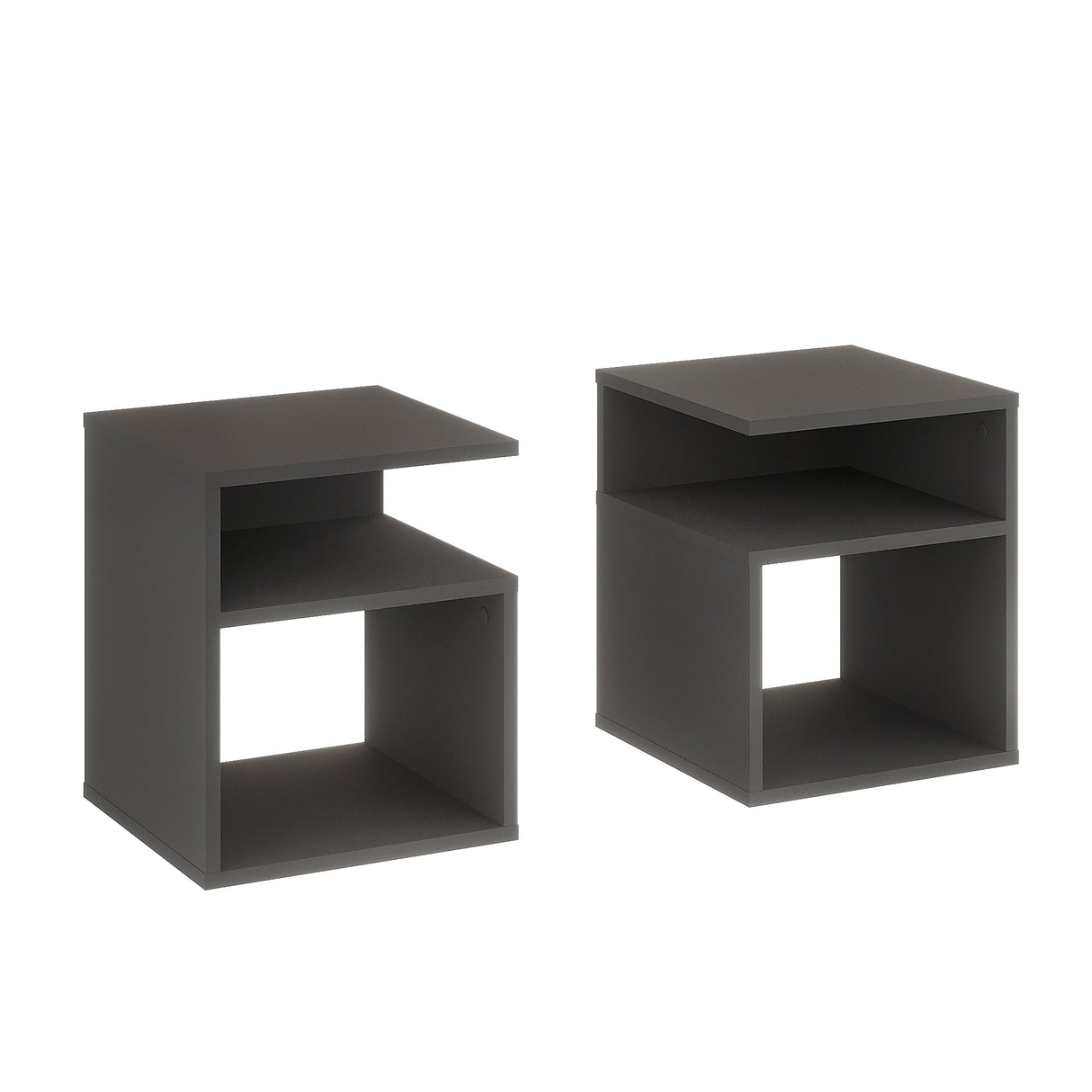 Beistelltisch mit 2 offene Fächer | KABA 2 pcs.