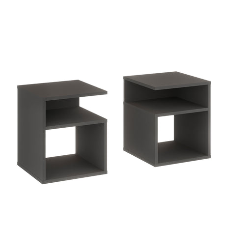 Beistelltisch mit 2 offene Fächer | KABA 2 pcs.