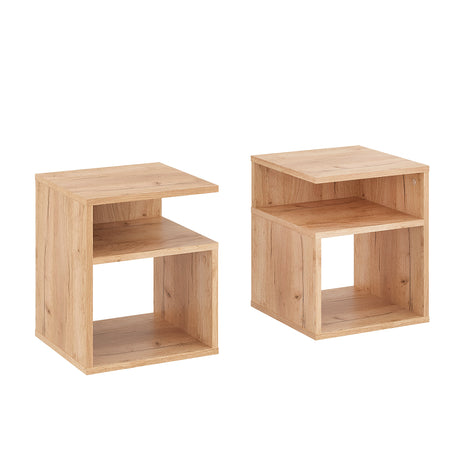Beistelltisch mit 2 offene Fächer | KABA 2 pcs.
