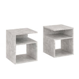 Beistelltisch mit 2 offene Fächer | KABA 2 pcs.