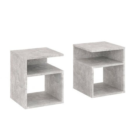 Beistelltisch mit 2 offene Fächer | KABA 2 pcs.