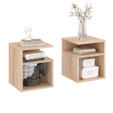 Beistelltisch mit 2 offene Fächer | KABA 2 pcs.