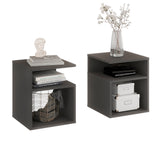 Beistelltisch mit 2 offene Fächer | KABA 2 pcs.