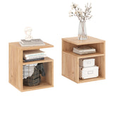 Beistelltisch mit 2 offene Fächer | KABA 2 pcs.