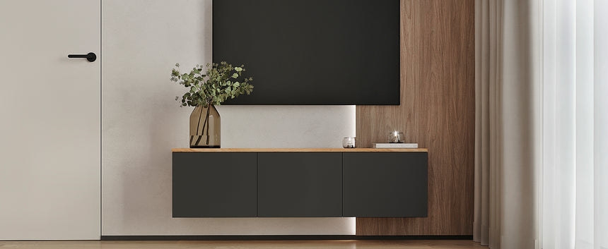 Mobile TV LOIS 3 — Rovere Craft Dorato / Antracite