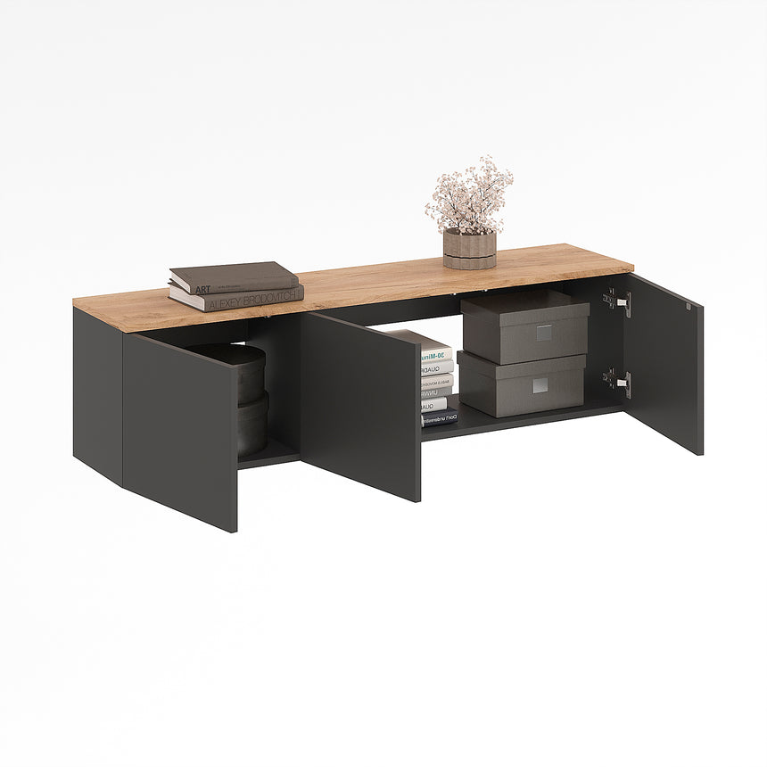 Mobile TV LOIS 3 — Rovere Craft Dorato / Antracite