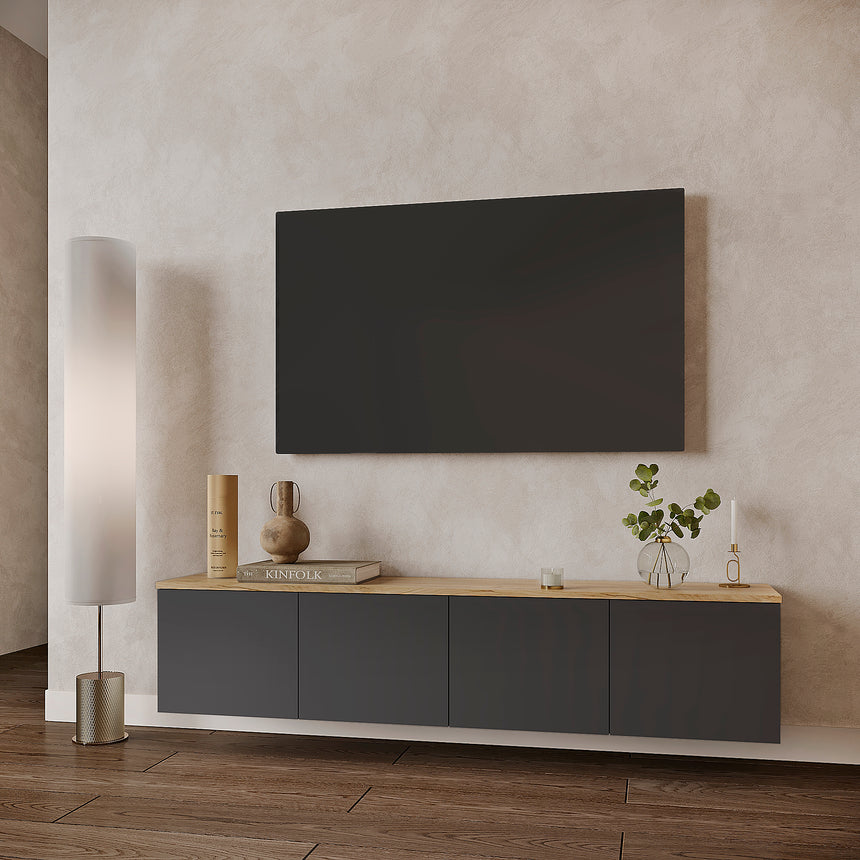Mobile TV LOIS 4 — Rovere Craft Dorato / Antracite