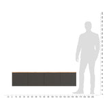 Mobile TV LOIS 4 — Rovere Craft Dorato / Antracite