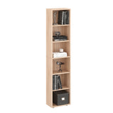 Bücherregal mit 6 Ebenen und Höhenverstellbare Regale | LUMO 40-6F