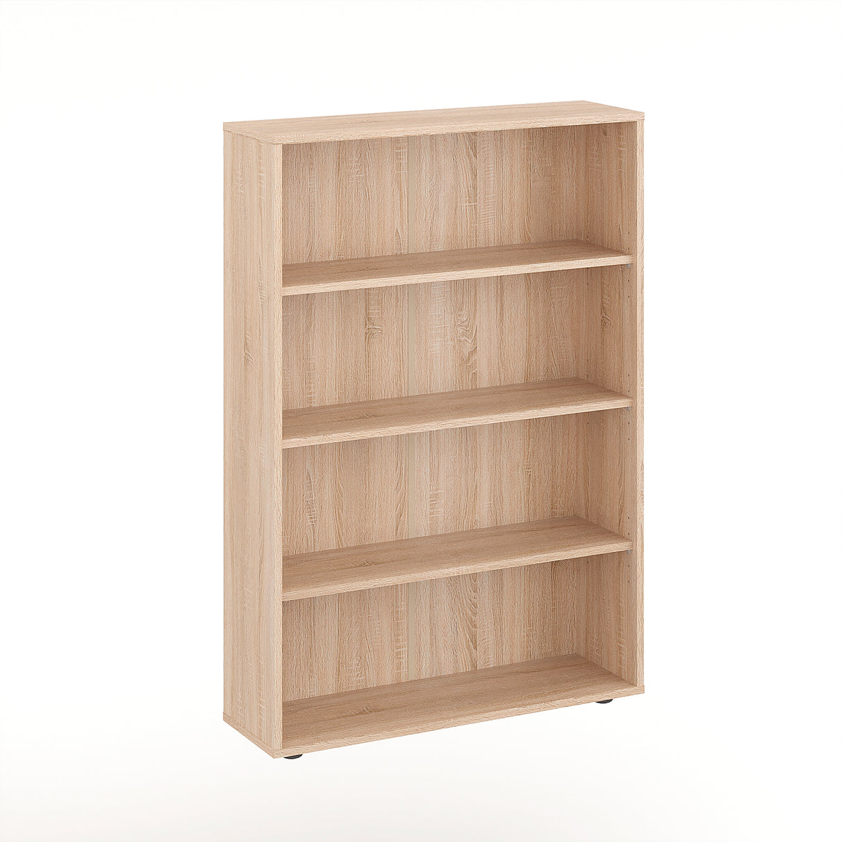 Bücherregal mit 4 Ebenen und Höhenverstellbare Regale | Lumo 80-4F