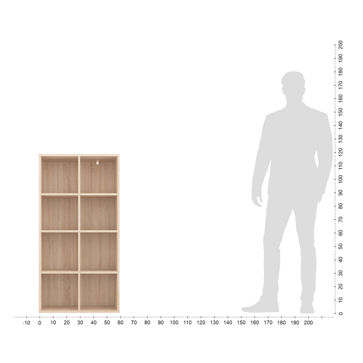 Bücherregal – Regal mit 6 Fächern | Nubo 6