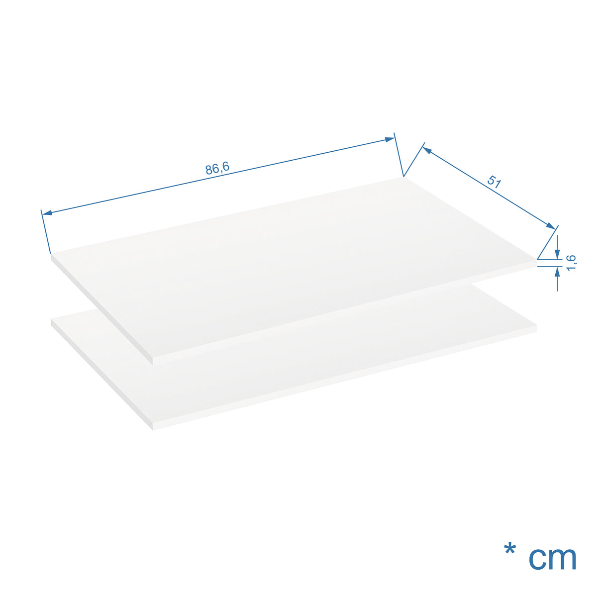 Einlegeböden für Cube Modulschränke | Shelf90_CUBE