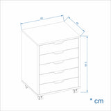 Rollcontainer mit 5 Schubladen | ROLVO 5