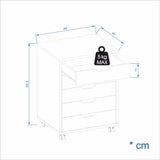 Rollcontainer mit 5 Schubladen | ROLVO 5