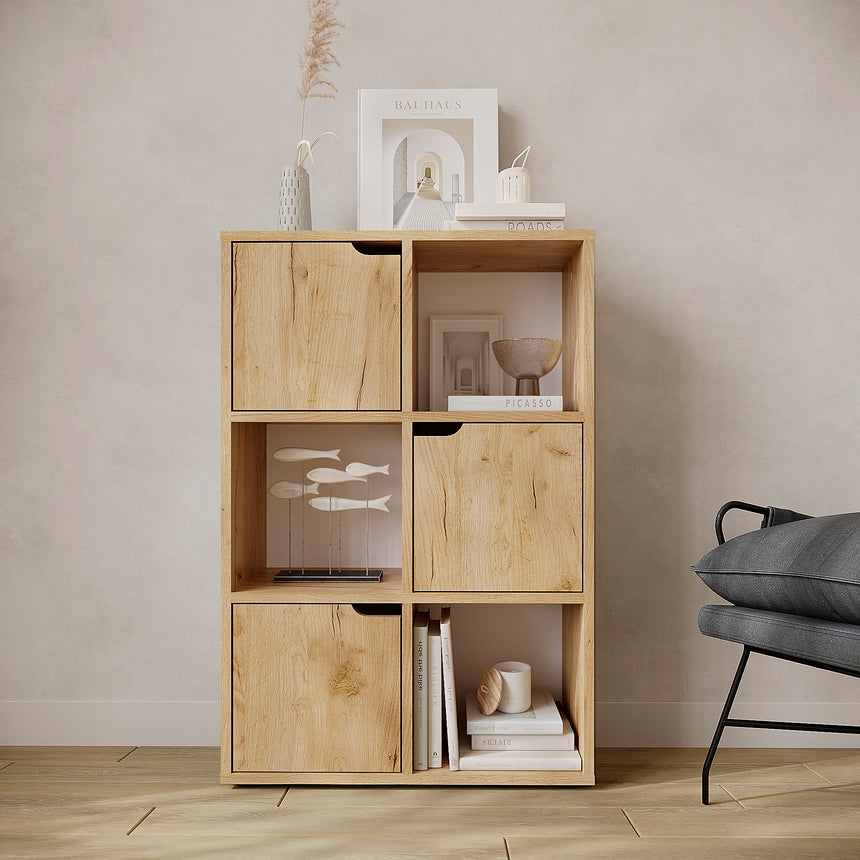 Libreria Shelf 6 — Rovere Craft Dorato