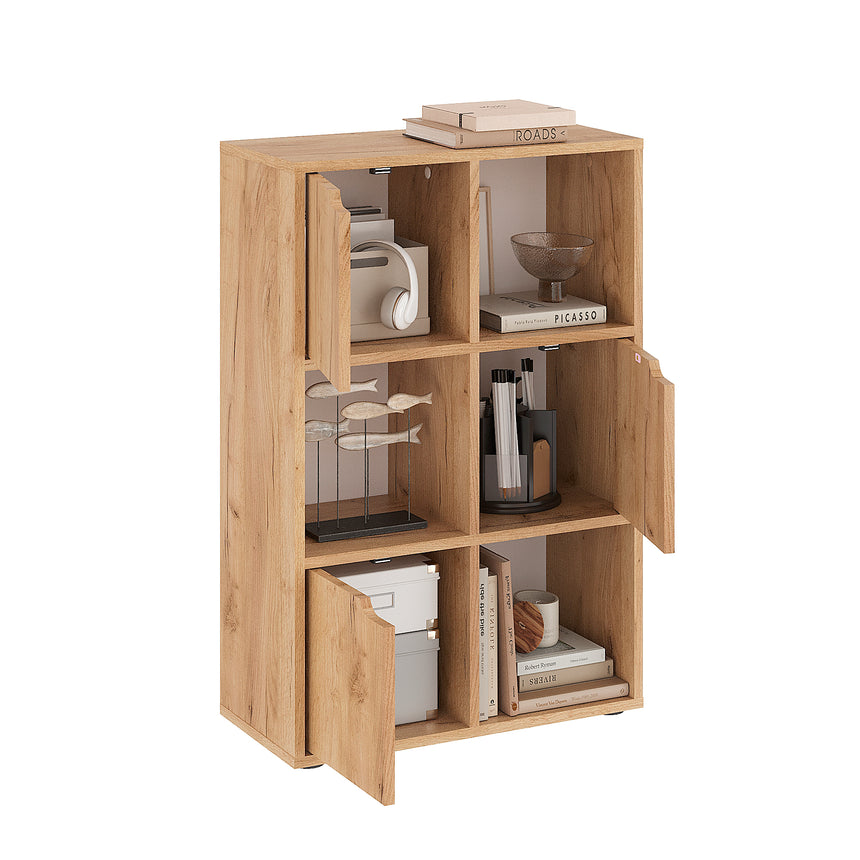 Libreria Shelf 6 — Rovere Craft Dorato
