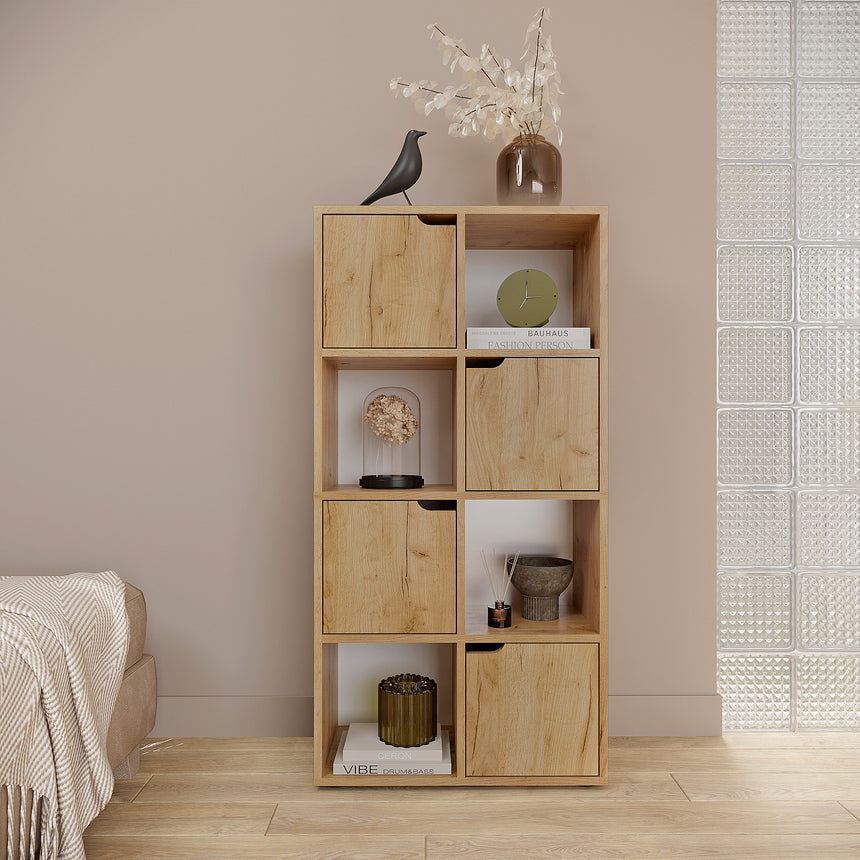 Libreria Shelf 8 — Rovere Craft Dorato