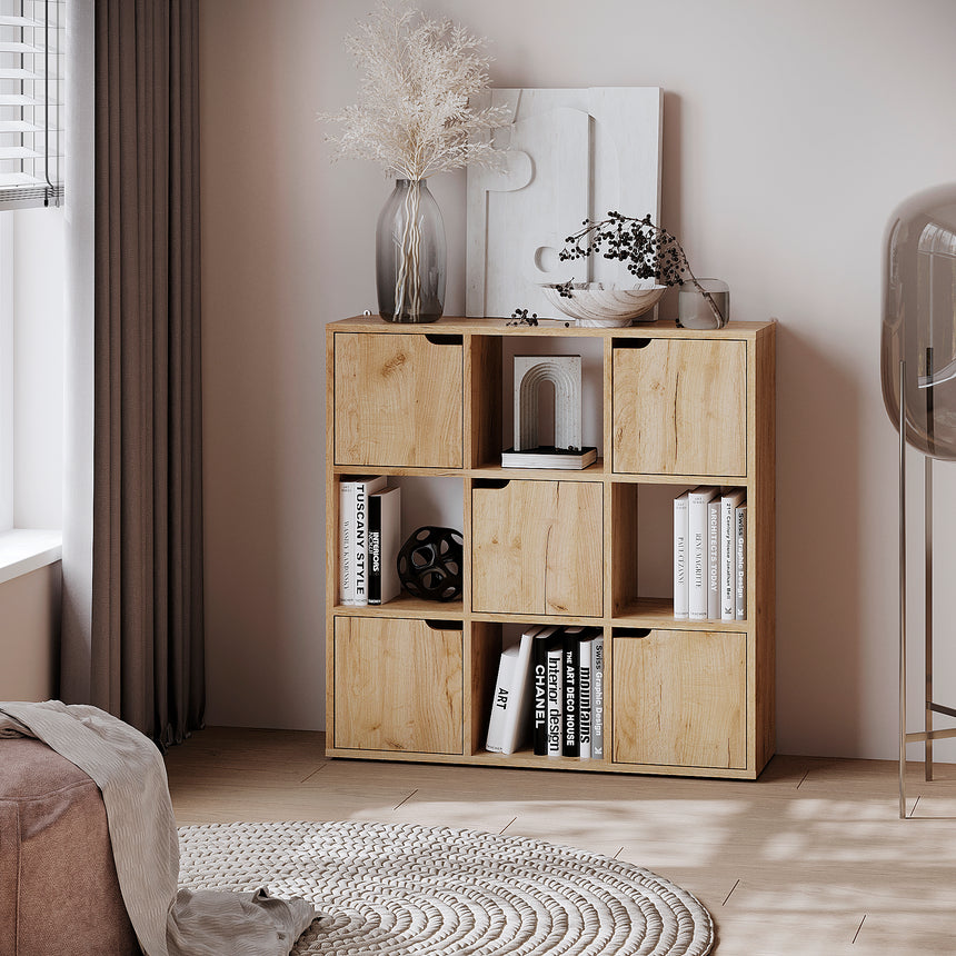 Libreria Shelf 9 — Rovere Craft Dorato