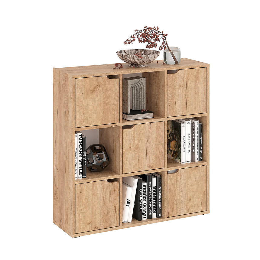 Libreria Shelf 9 — Rovere Craft Dorato