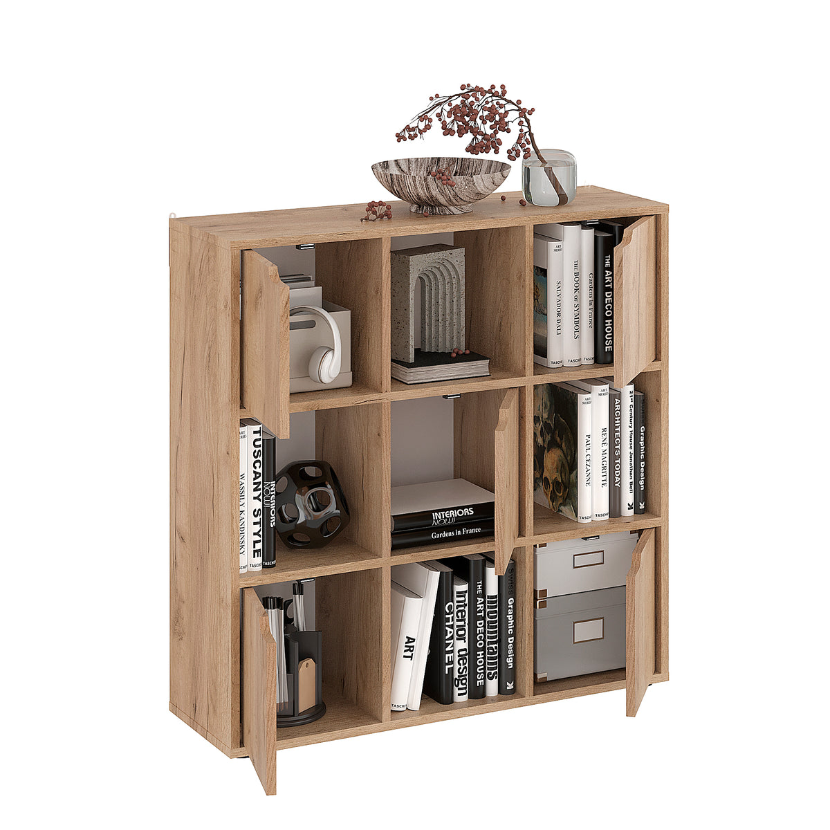 Regał na książki Shelf 9 — Dąb Craft Złoty