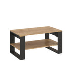 Tavolino da salotto TOKI — Rovere Craft Dorato / Antracite