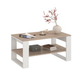 Tavolino da salotto TOKI — Rovere Sonoma / Bianco