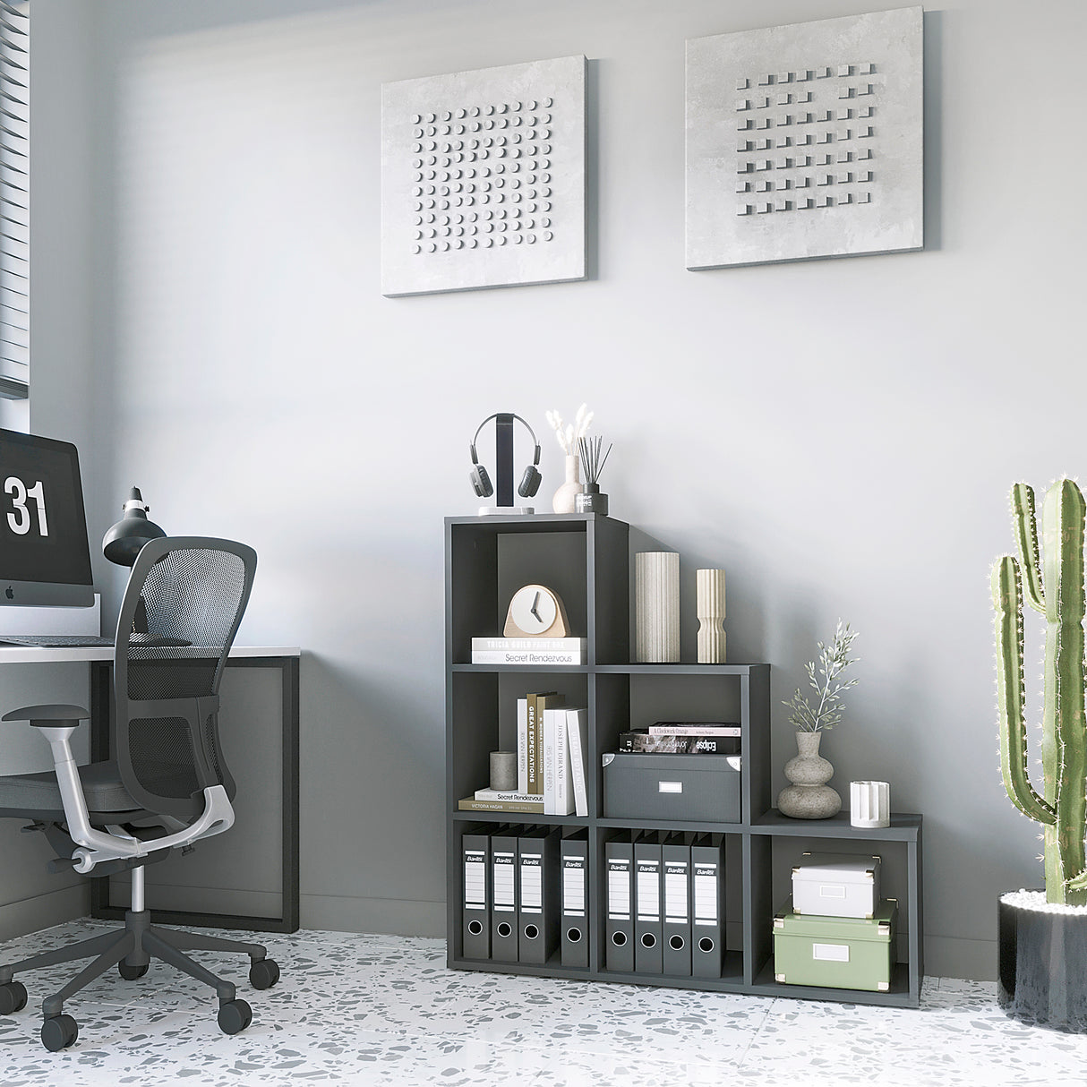 Treppenregal Stufenregal mit 6 Fächern | Vexo 6