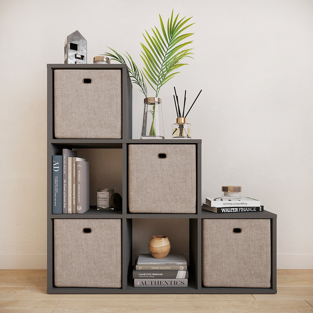 Treppenregal Stufenregal mit 6 Fächern | Vexo 6