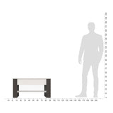 Mesa de centro WIRE — Blanco / Antracita