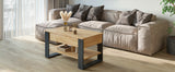 Mesa de centro WIRE — Roble Craft Dorado / Antracita