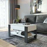 Mesa de centro WIRE — Blanco / Antracita