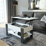 Mesa de centro WIRE — Blanco / Antracita