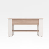 Mesa de centro WIRE — Roble Sonoma / Blanco