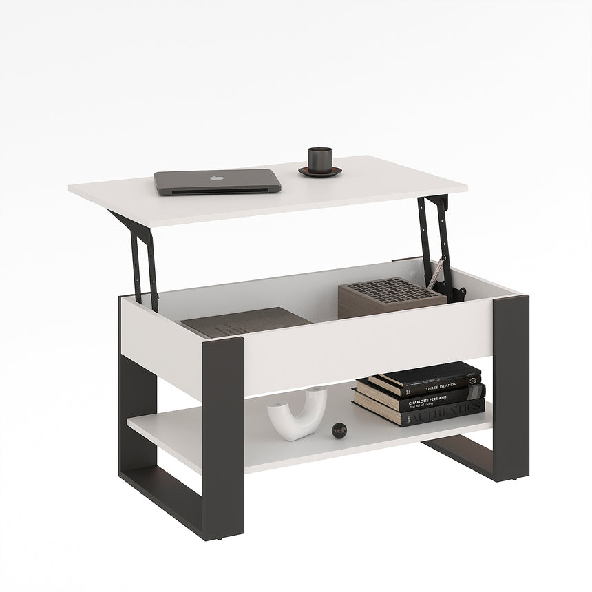 Mesa de centro WIRE — Blanco / Antracita