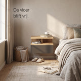 De vloer blijft vrij.