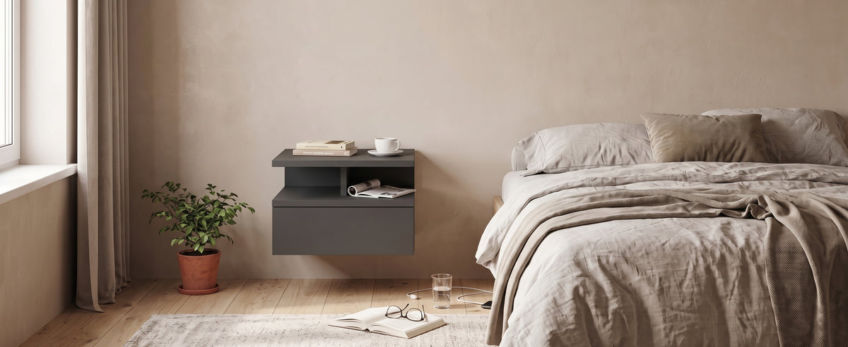 Stolik nocny MONACO T — Antracyt