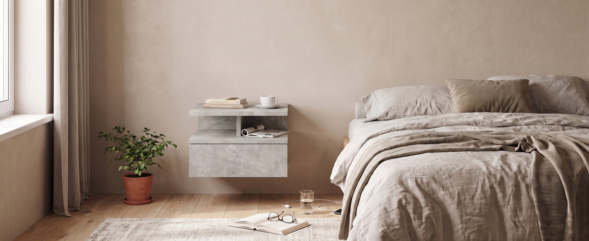 Stolik nocny MONACO T — Beton