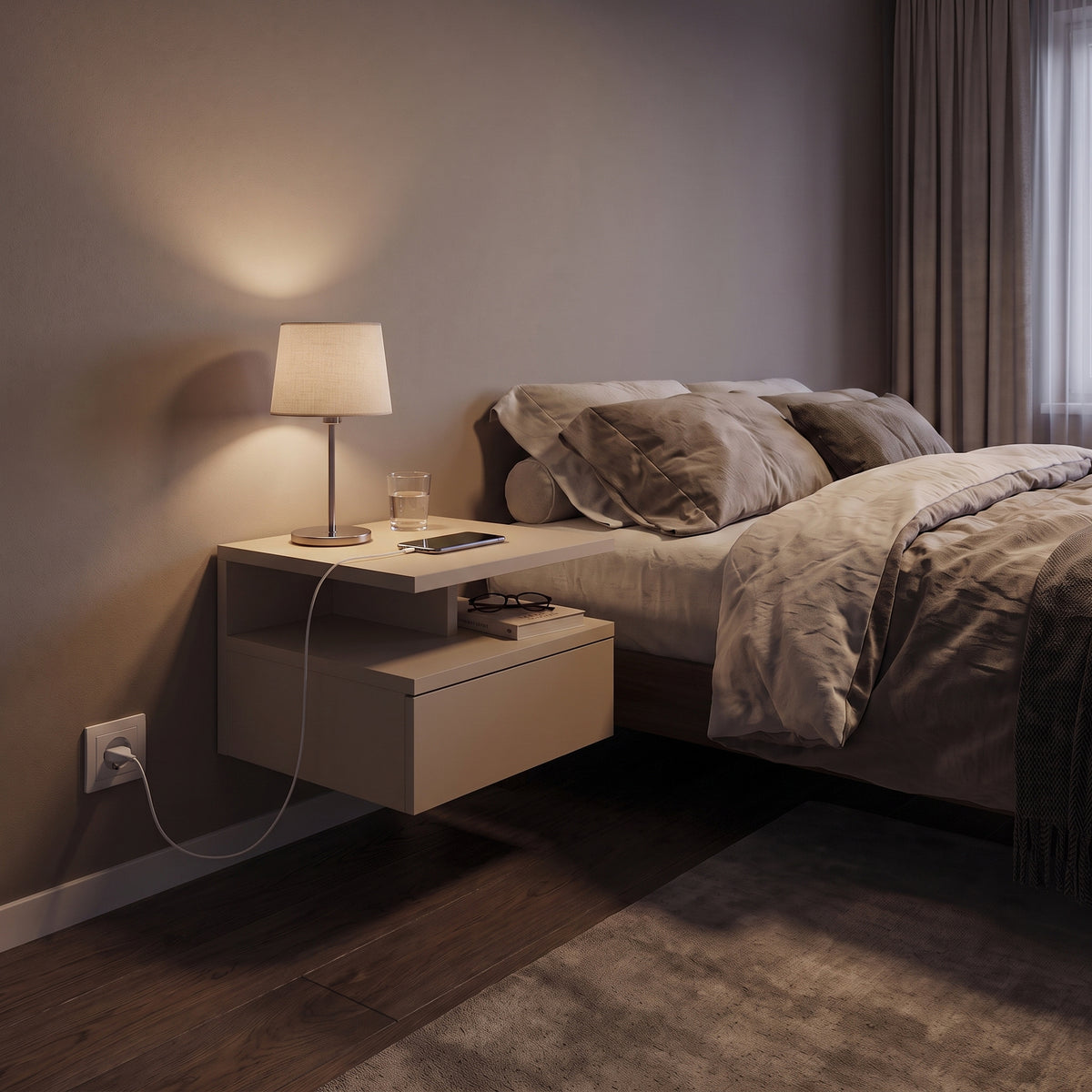 Stolik nocny MONACO T — Kaszmir
