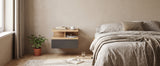 Mesita de noche MONACO T — Roble Craft Dorado / Antracita