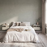 Mesita de noche MONACO T — Roble Craft Blanco