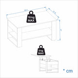 Mesa de centro WIRE — Blanco / Antracita